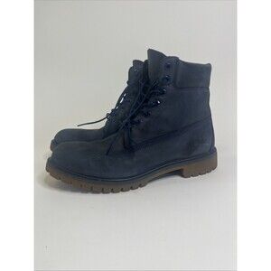 Timberland Premium 6” Men’s Boots 11.5 Navy Blue Nubuck Waterproof
